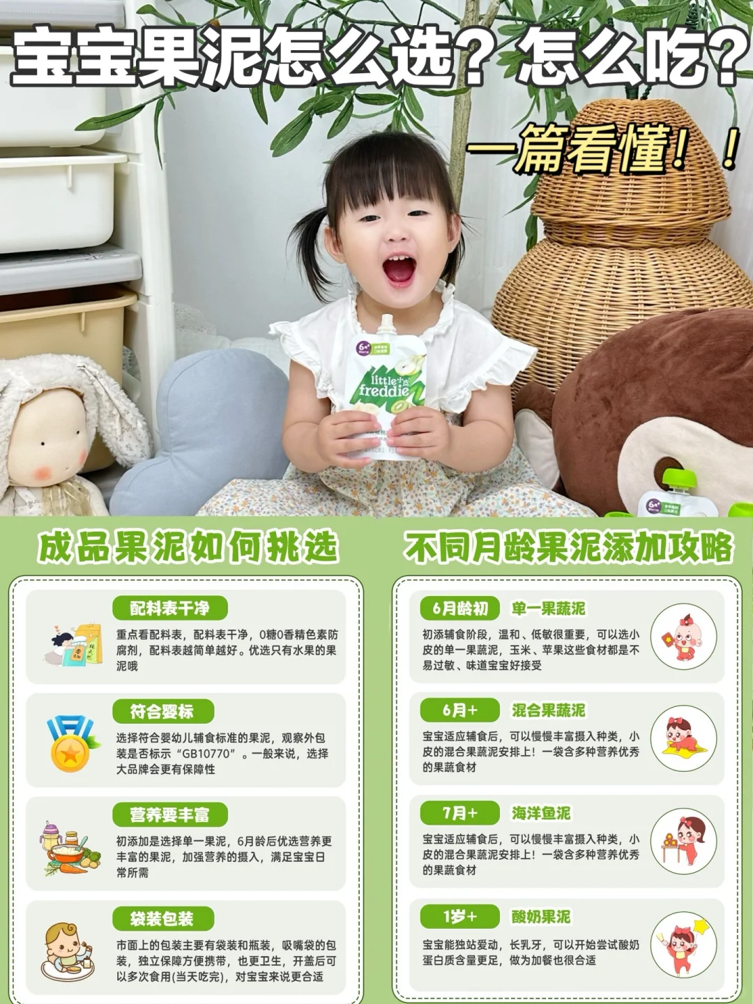 宝宝果泥怎么选？怎么吃？一篇讲清楚！