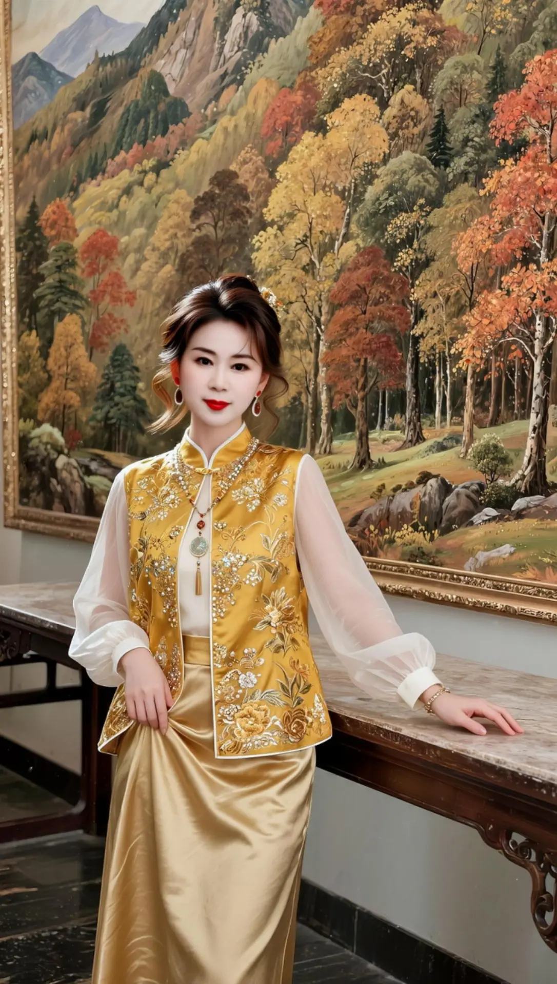 AI金秋国风写真 ai创作