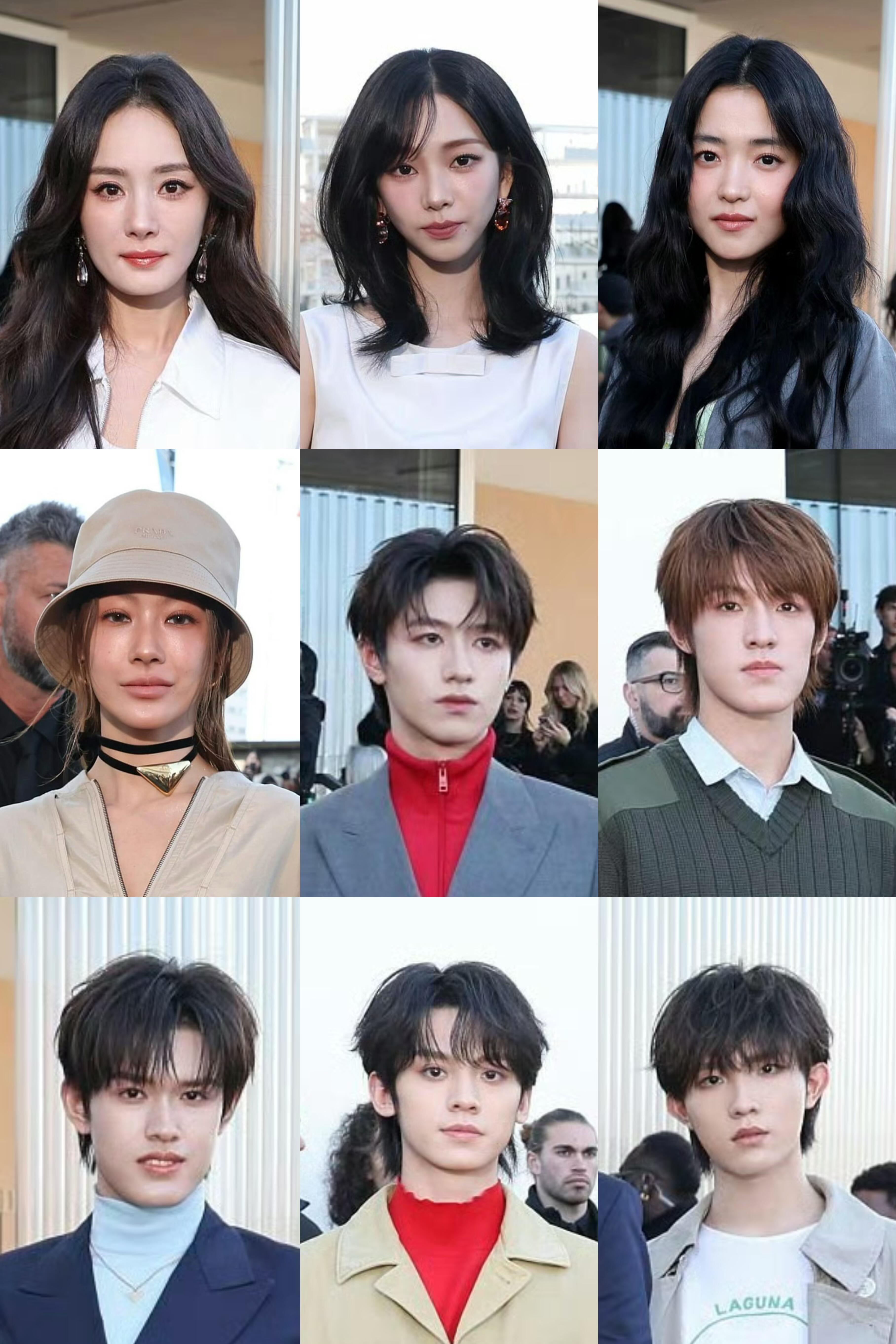 Prada大秀G社怼脸生图杨幂、柳智敏、top登陆少年（朱志鑫 张泽禹 张极 左