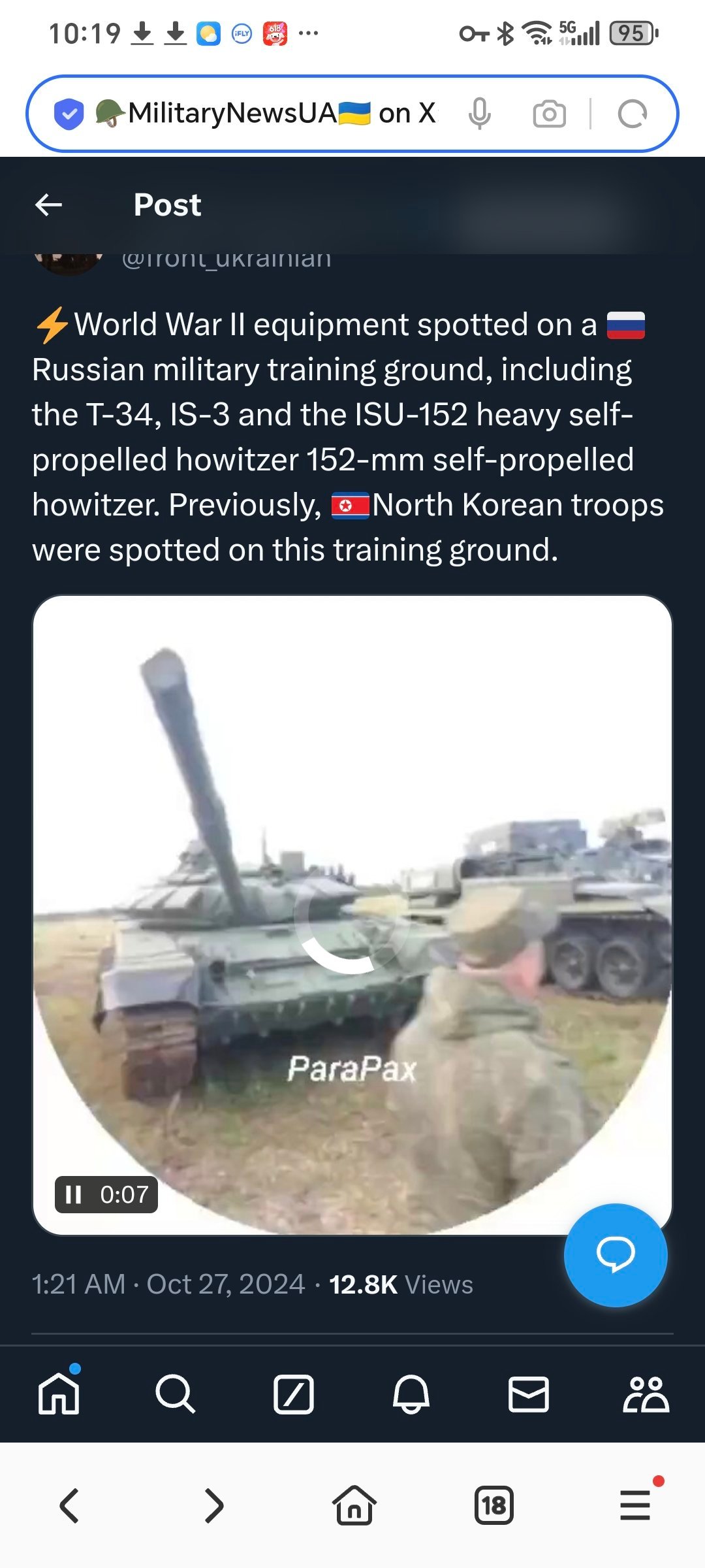在俄罗斯军事训练场上发现的一战装备，包括 T-34、IS-3 和 ISU-152