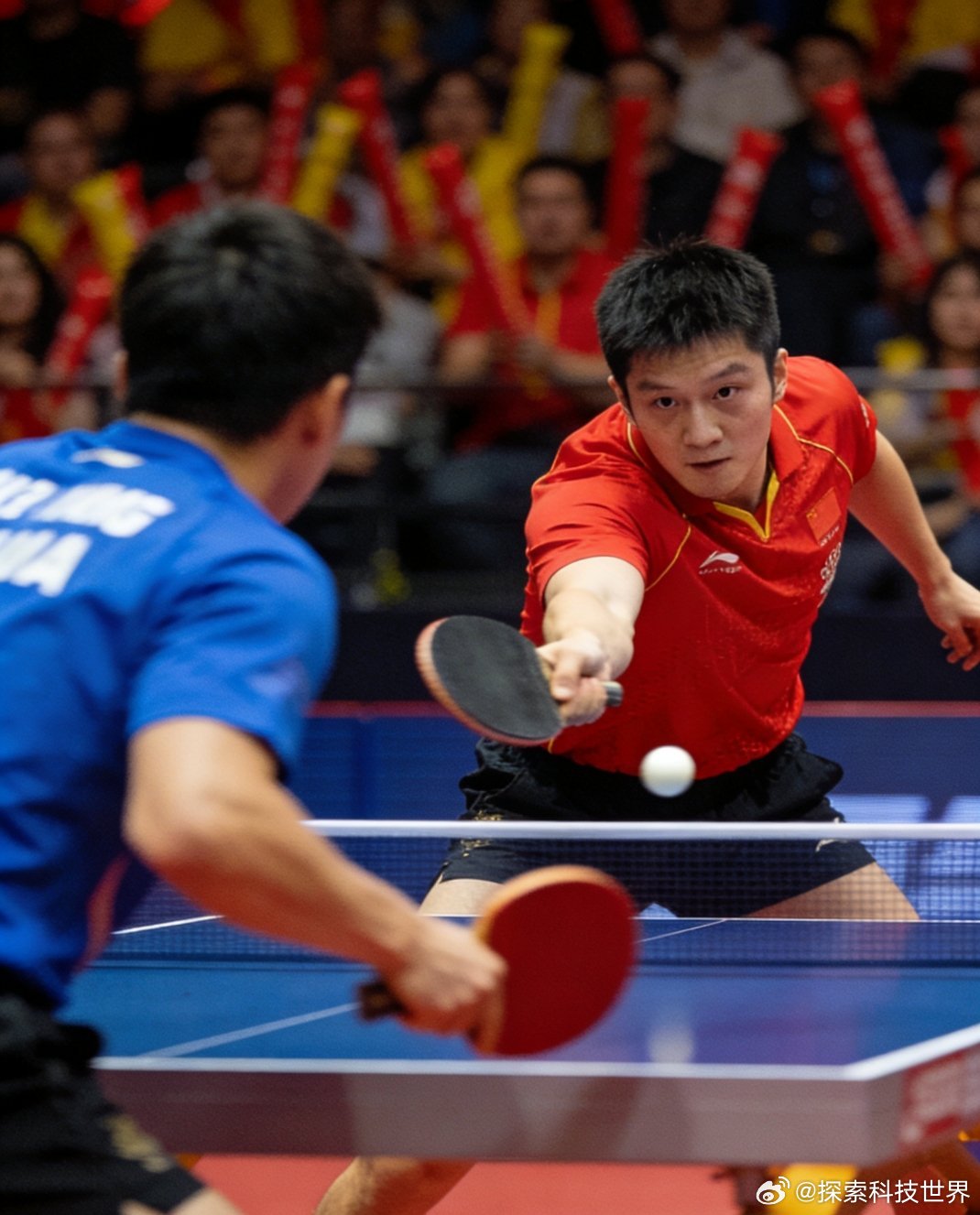 樊振东3比0战胜对方主教练樊振东东哥这实力真没谁了真的又好笑又佩服！德甲联赛上，