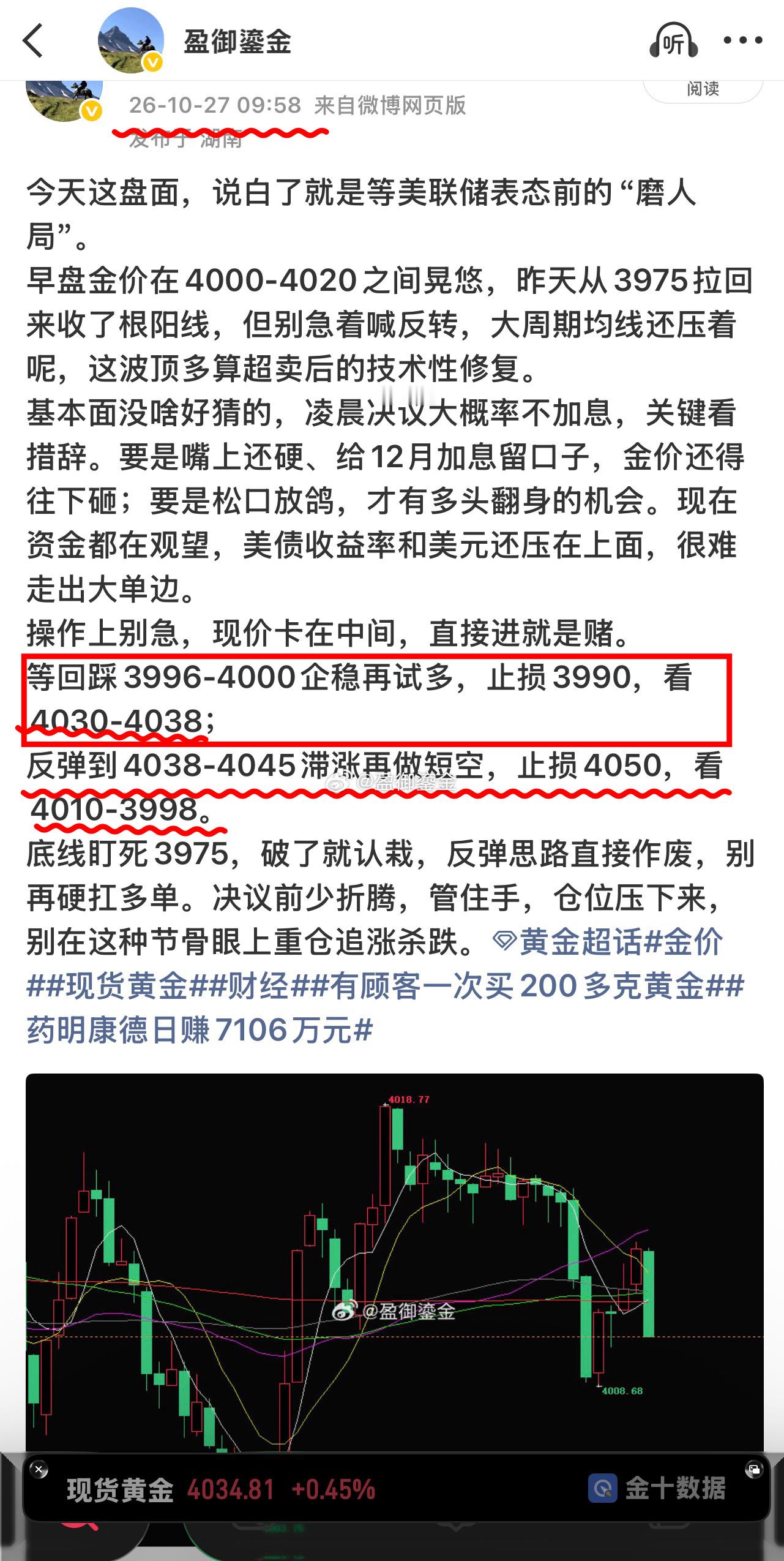 不多说，都在图里[握手]黄金[超话]金价现货黄金财经 ​​​