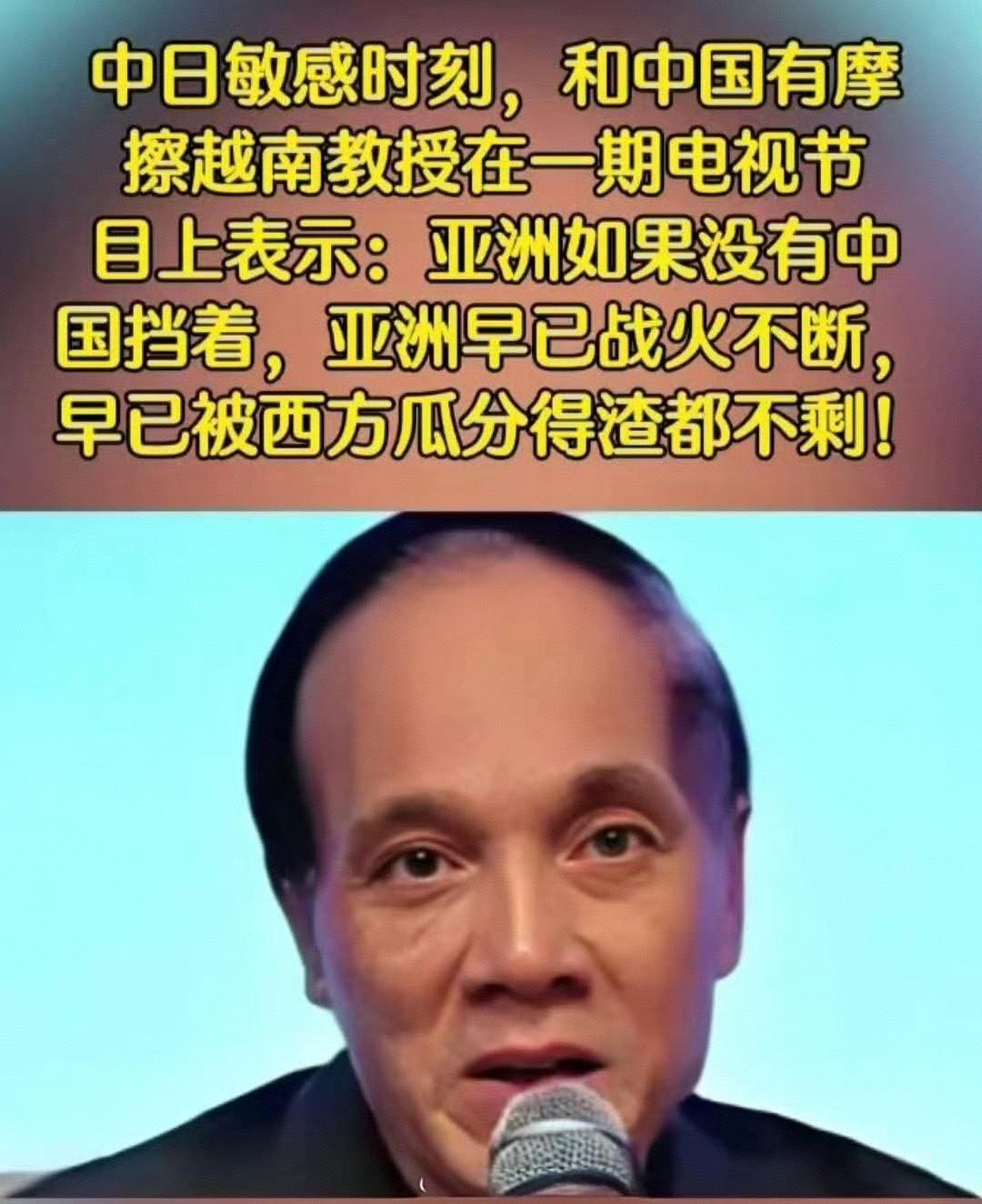 在中日关系紧张之际，越南国际关系学者丁贤良11月中旬在参加越南国家电视台（VTV