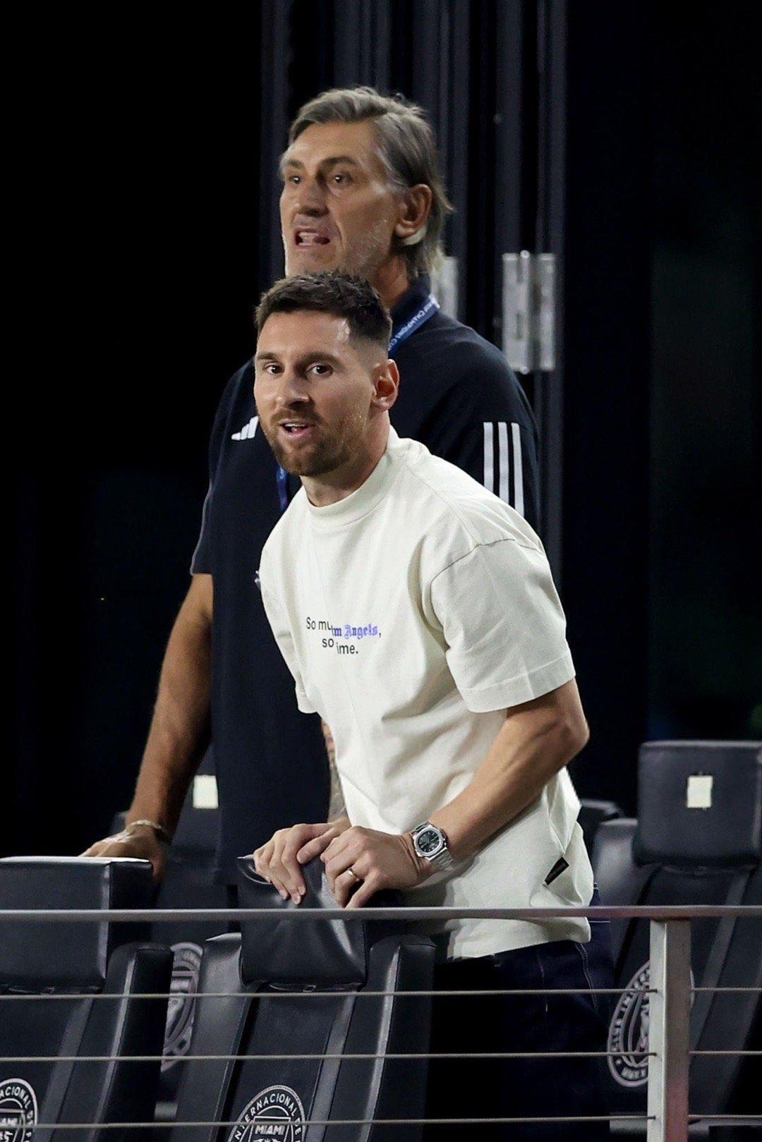 全场比赛结束，梅西缺阵，迈阿密国际1比2遭到蒙特雷逆转。双方下一回合将于北京时间