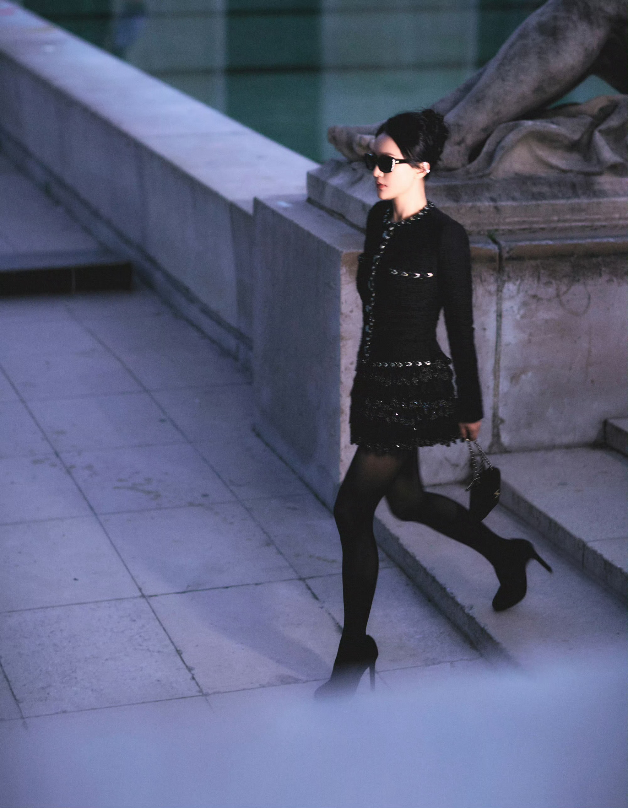 #周迅Chanel黑色高定# 哇[哇]#周迅耳夹# ​​​