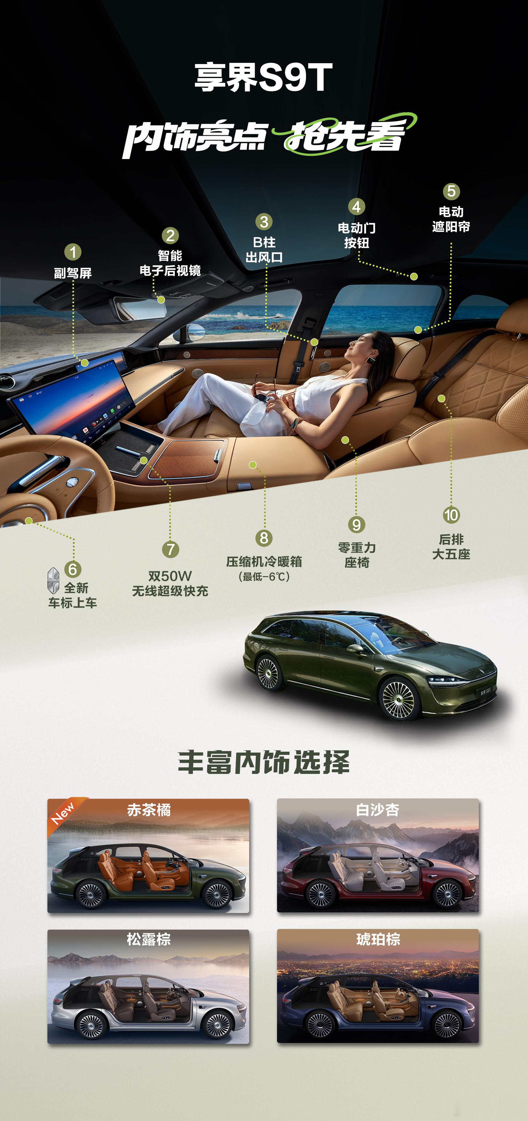 享界S9T将于8月18日开启预售，内饰亮点一图总结来了，划重点，这只是冰山一角[