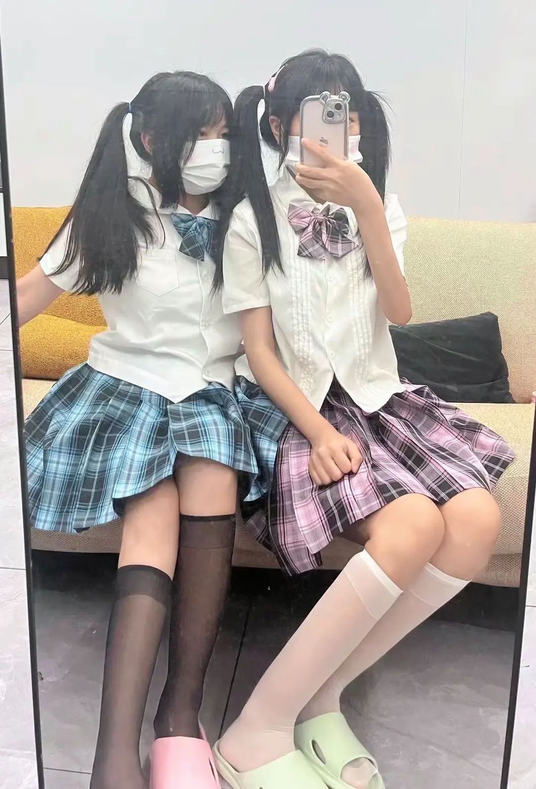 今日穿搭 对镜拍 夏天 日常分享 jk穿搭