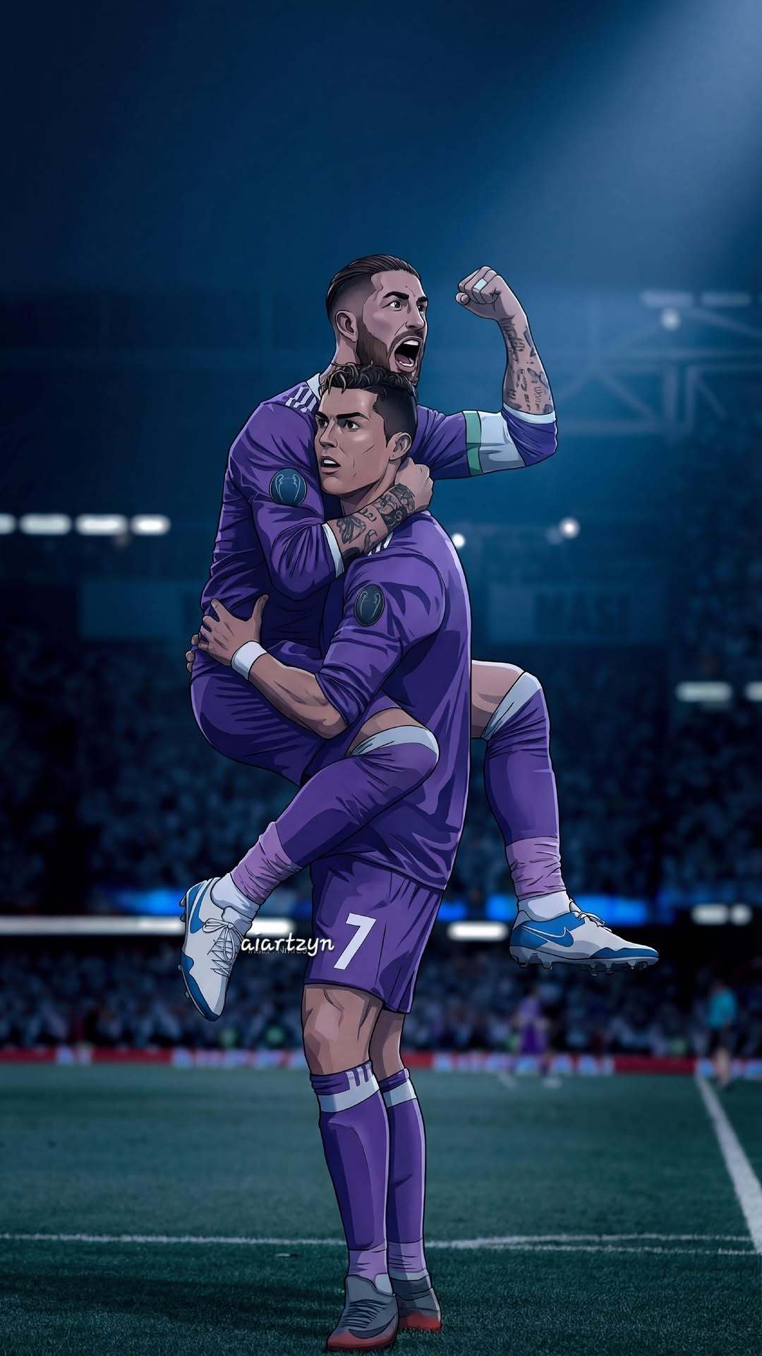 C罗c罗 漫版·17年欧冠皇马紫色客场🟣 