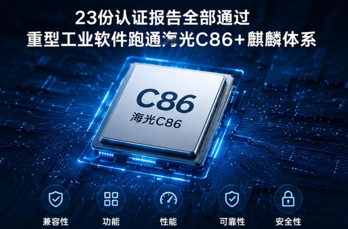 23份报告全通过！海光这次把“重型工业软件”跑通了
最近一组适配结果挺有意思：一