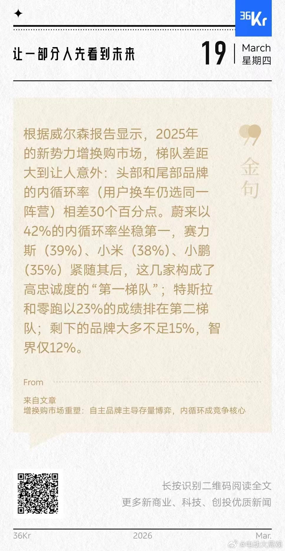 新能源汽车品牌积累了一定量级的用户群之后比拼的就是用户忠诚度造汽车是个长期主义的