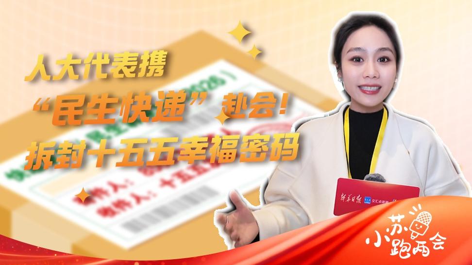 小苏跑两会丨人大代表携“民生快递”赴会！拆封“十五五”幸福密码