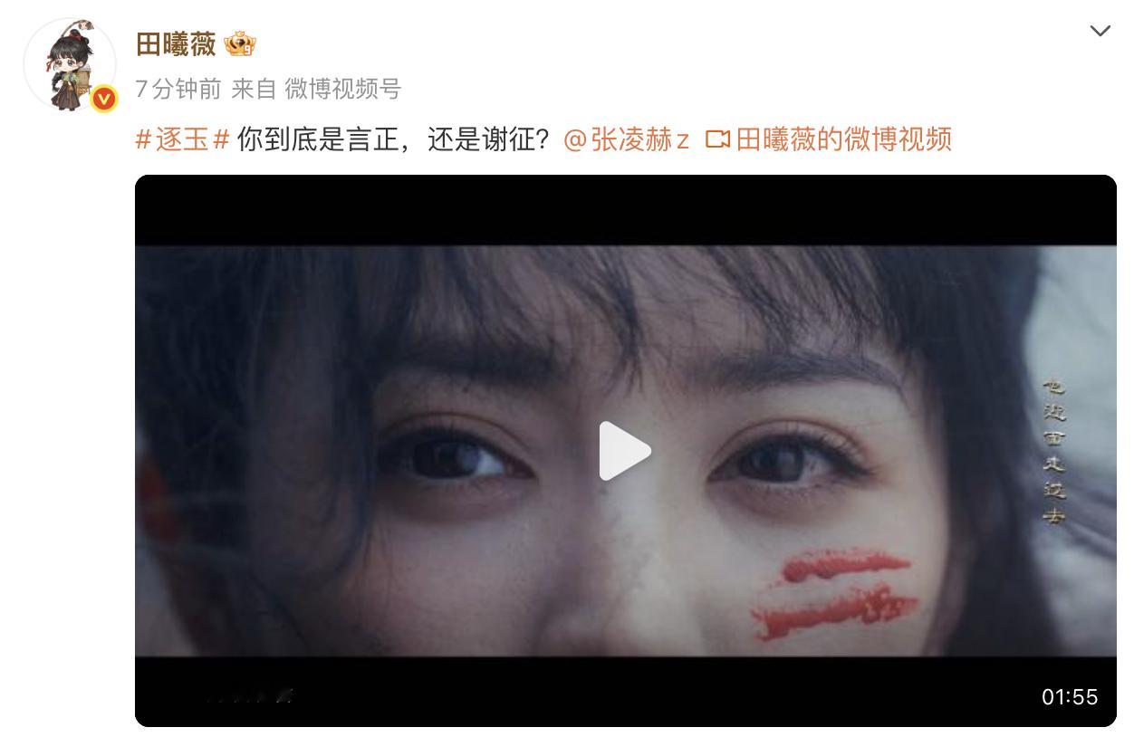 田曦薇 你到底是言正还是谢征张凌赫 我待长玉之心从未有假 哇！ 