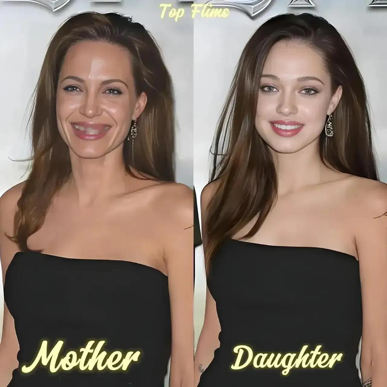 朱莉这母女也太像了吧！女儿好美呀