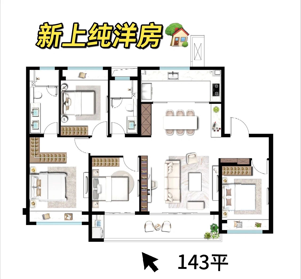 园区新上纯洋房🏡｜128平起【附价格图】