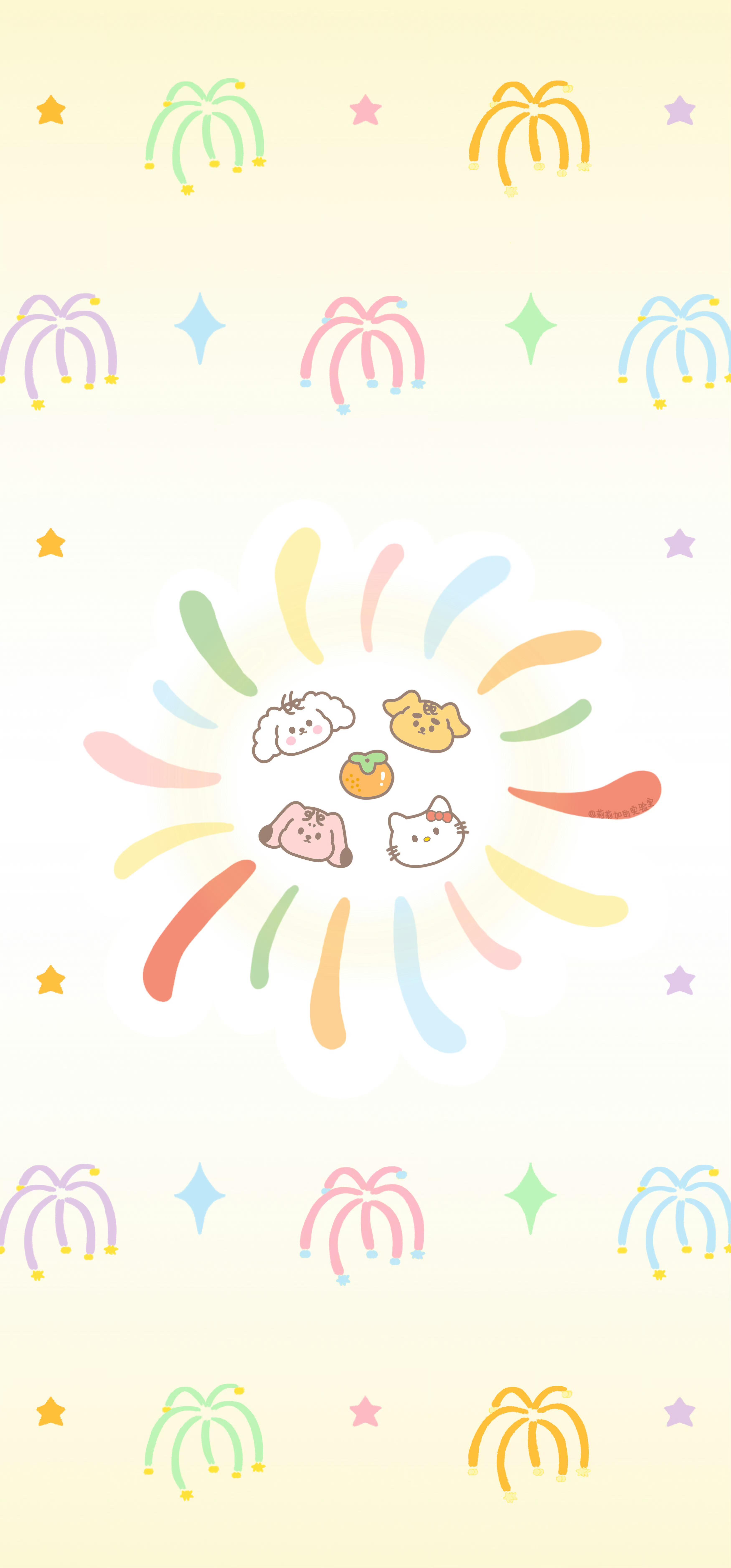 一组超可爱的hello kitty壁纸｜好运壁纸｜春节背景图｜高磁场正能量 