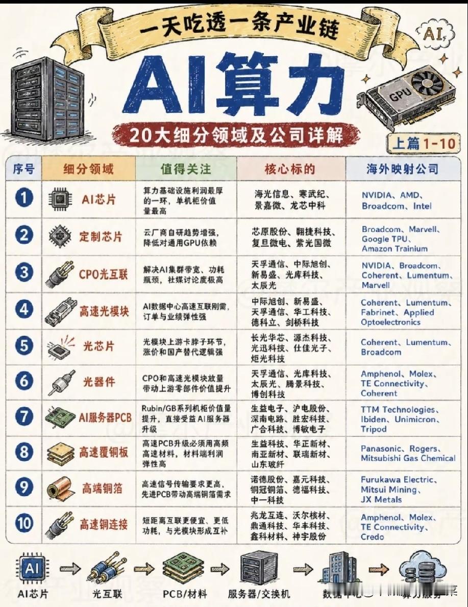 从GPU到算力租赁：AI算力的20条赛道，谁才是真正的长坡厚雪？
 
很多人聊A