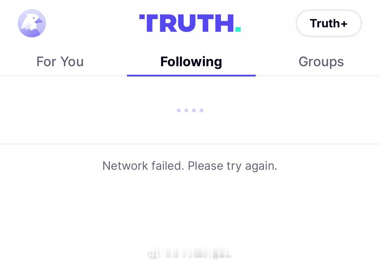 在特朗普通过他的truth平台宣布对伊朗发动袭击后，该平台的服务器出现了严重问题