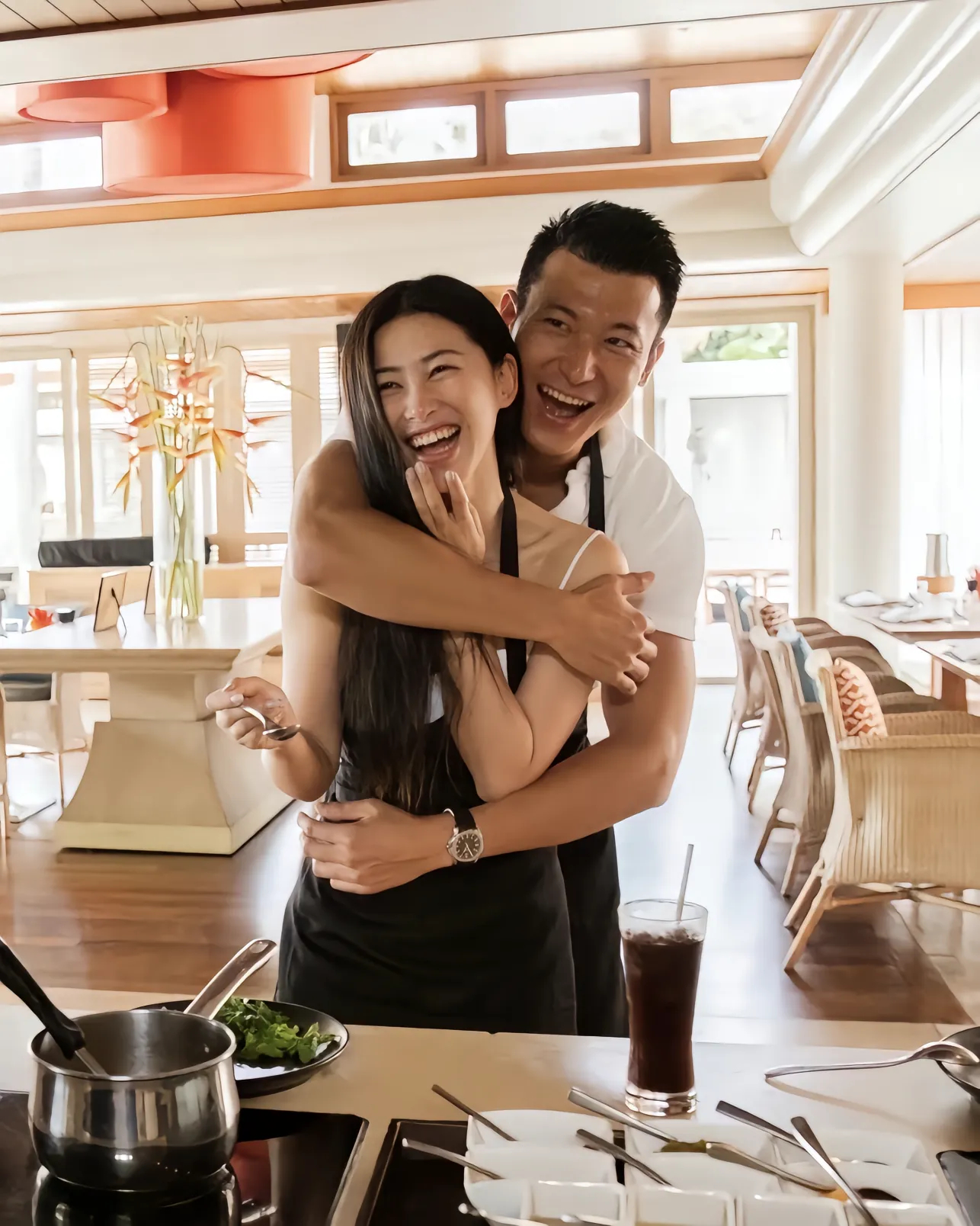 朱珠和老公 标准的女人和男人 