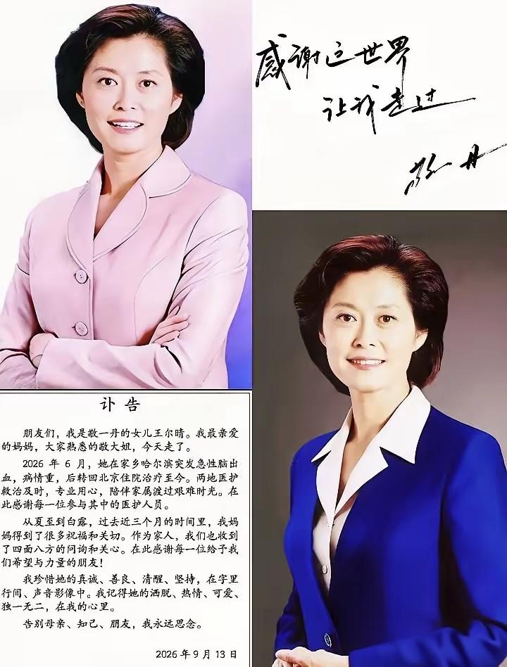 敬一丹的丈夫是亿万富豪，
但她最值钱的东西，
从来都不是钱，丈夫王梓木，华泰保险