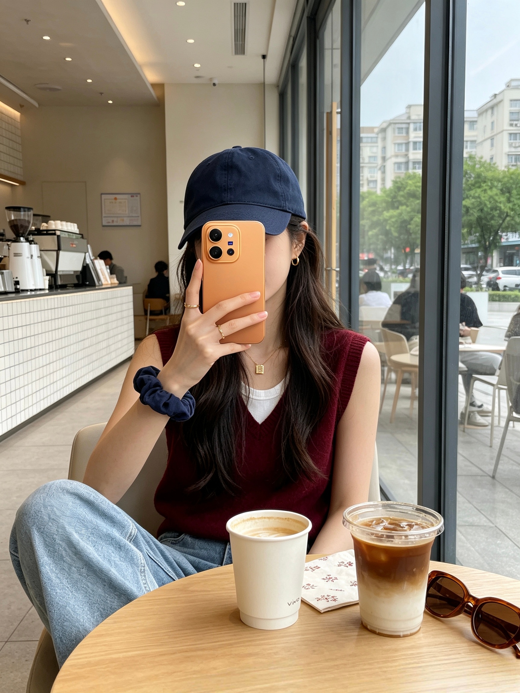 vivo X300 E日光橙好看 