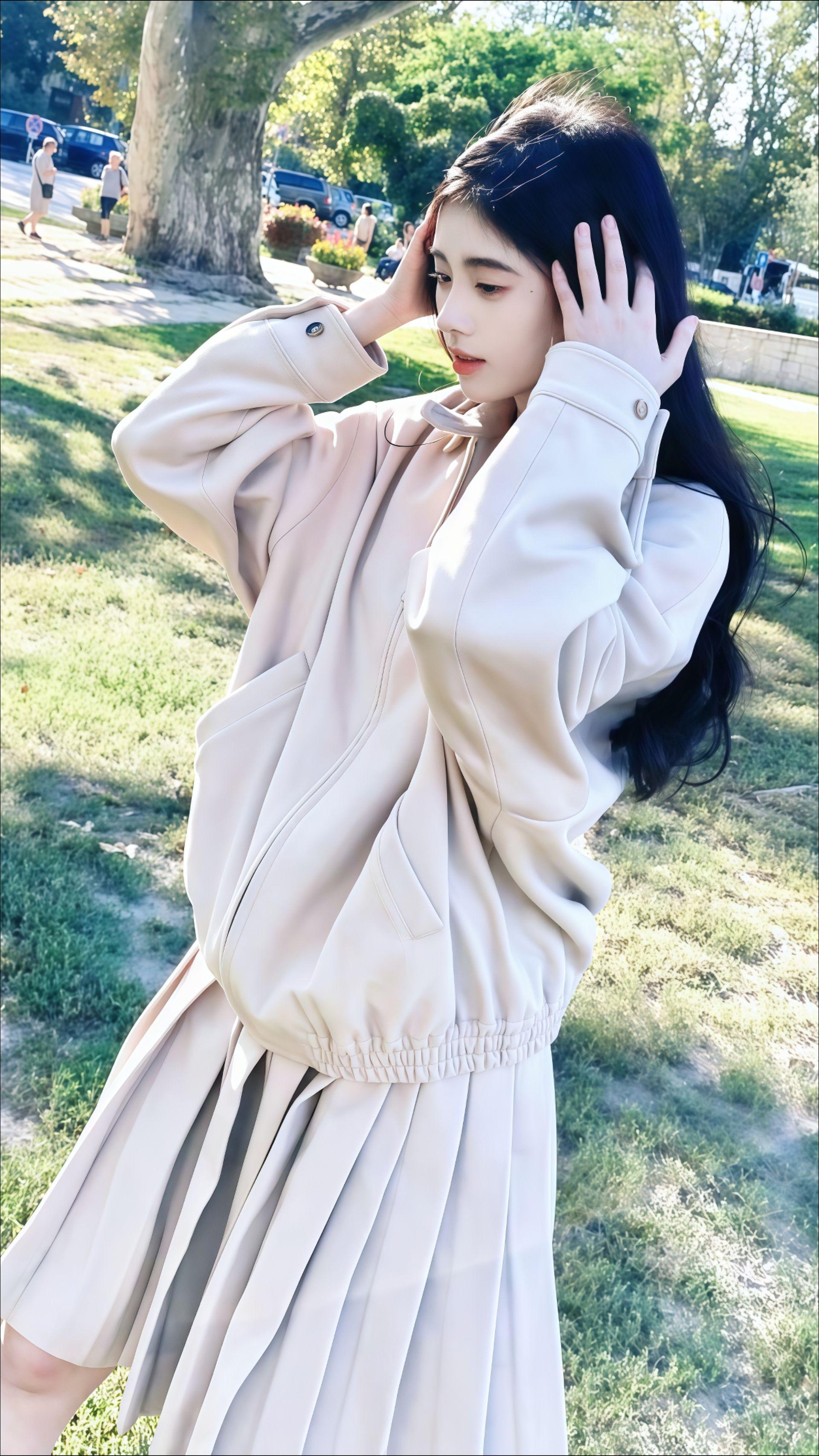 空气像青苹果 公车开满花朵。露芜衣