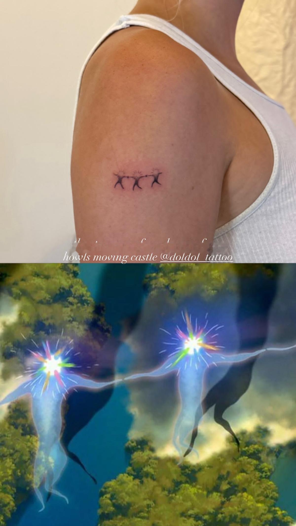 emmabrooks新纹身好可爱呀 