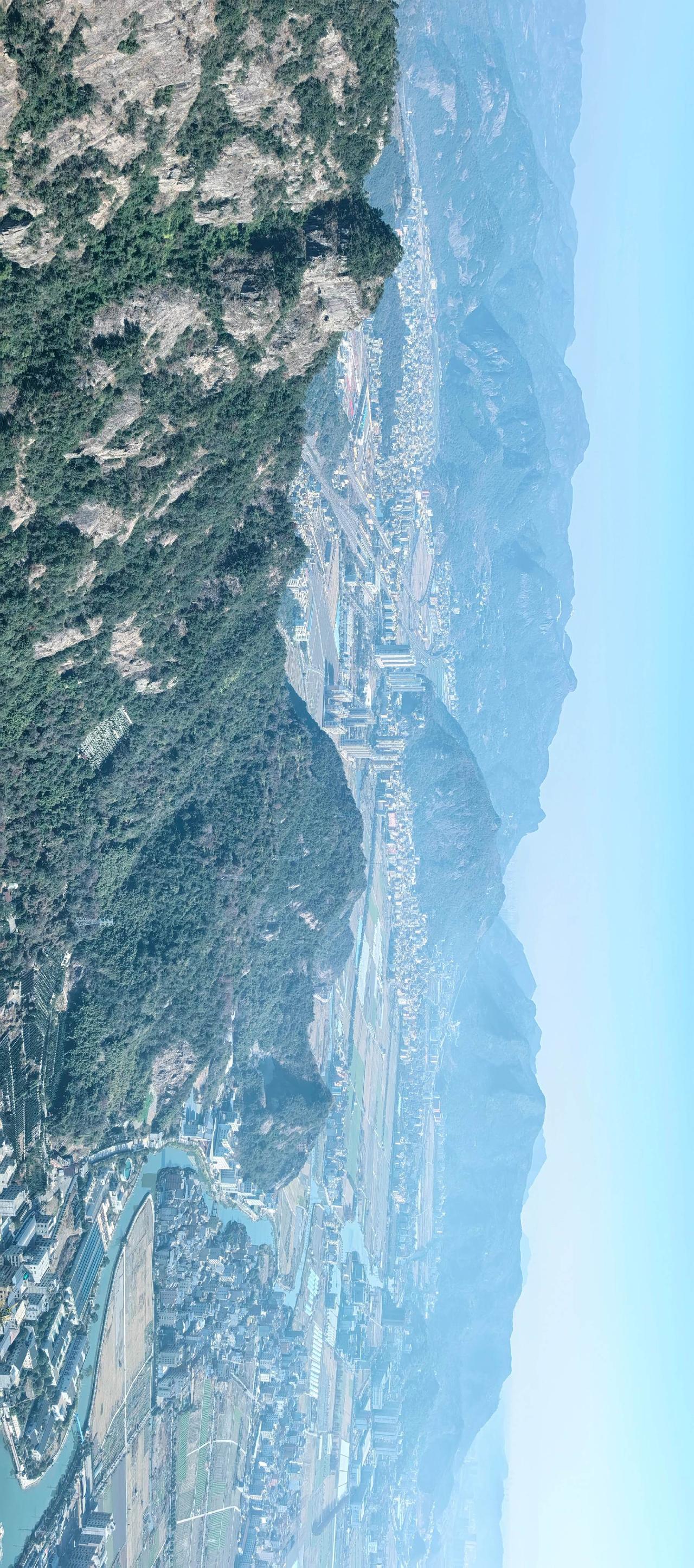 登乐清北白象茗山360度带你看风景记录家乡美景登上山顶看美景尽收眼底风光摄影横版