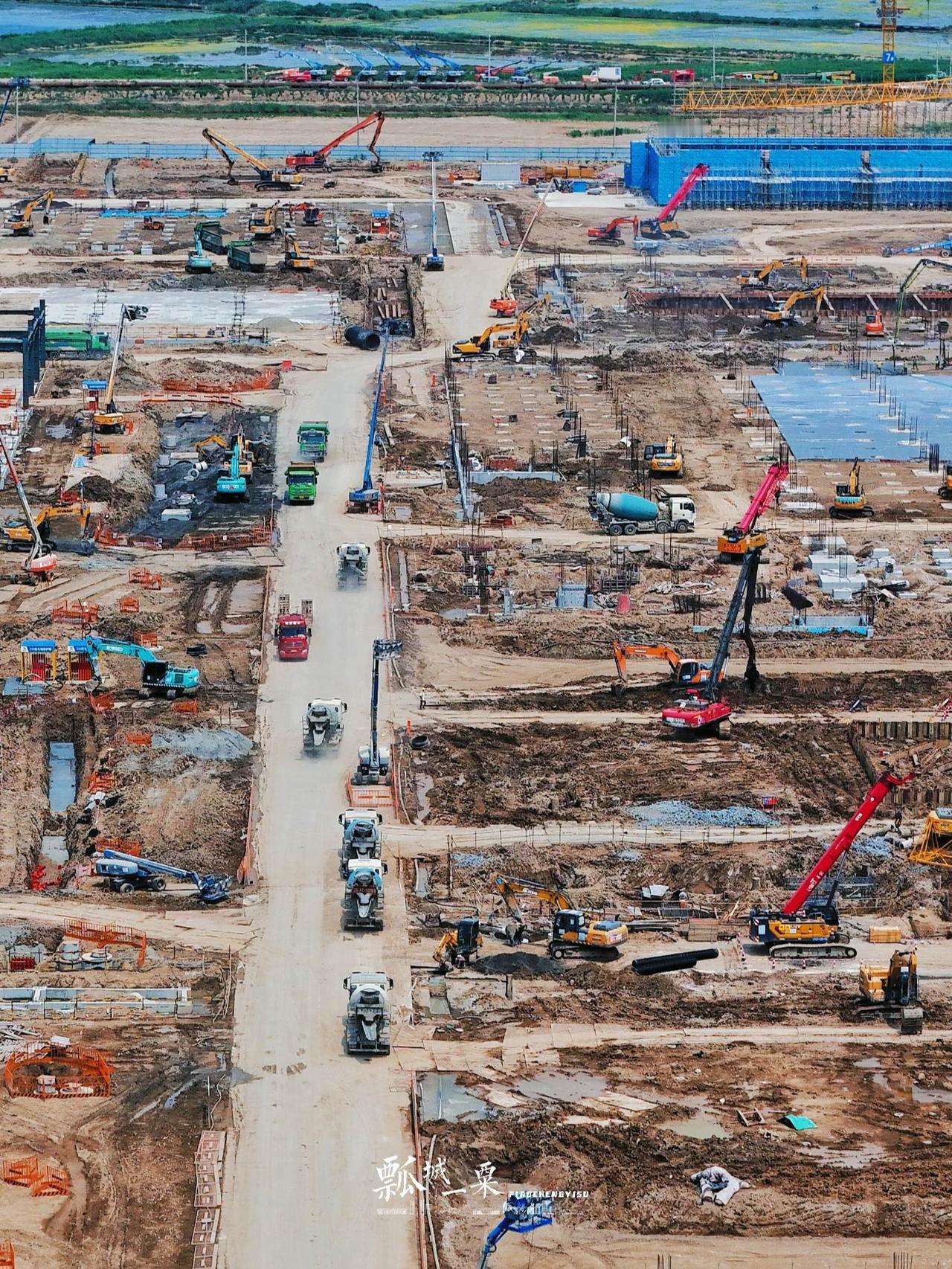 盐城时代绿色能源制造基地 全国首个高比例并网型绿电直连锂电池制造基地 周边海上风