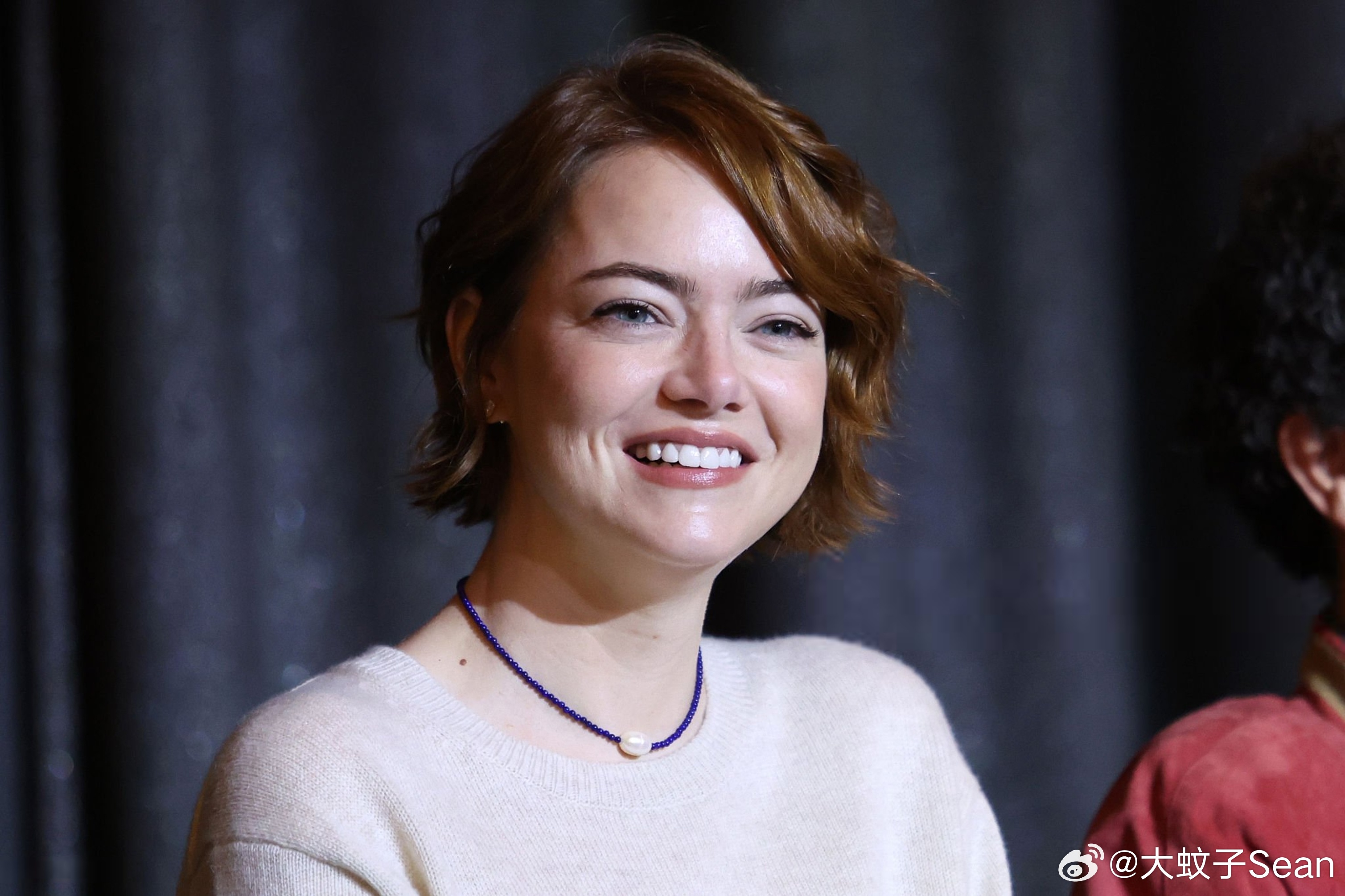 Emma stone艾玛斯通和新片《拯救地球》的主创人员一起在西好莱坞出席了影片
