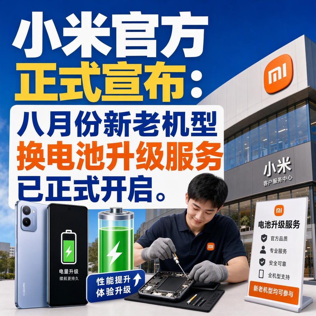 很多人以为手机用两年电池不行了就该换新机。
但小米这次官方公告告诉我们，花不到两
