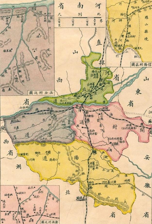 看此图才明白郑州后来凭什么替开封成为省会，1923年的河南正处在直系军阀吴佩孚的
