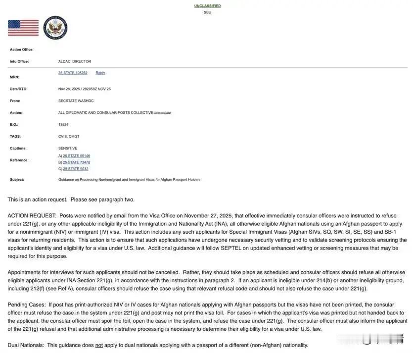 急眼了！美国表态！
 
按美国国务院最新电报，美国所有大使馆和领事馆从2025年