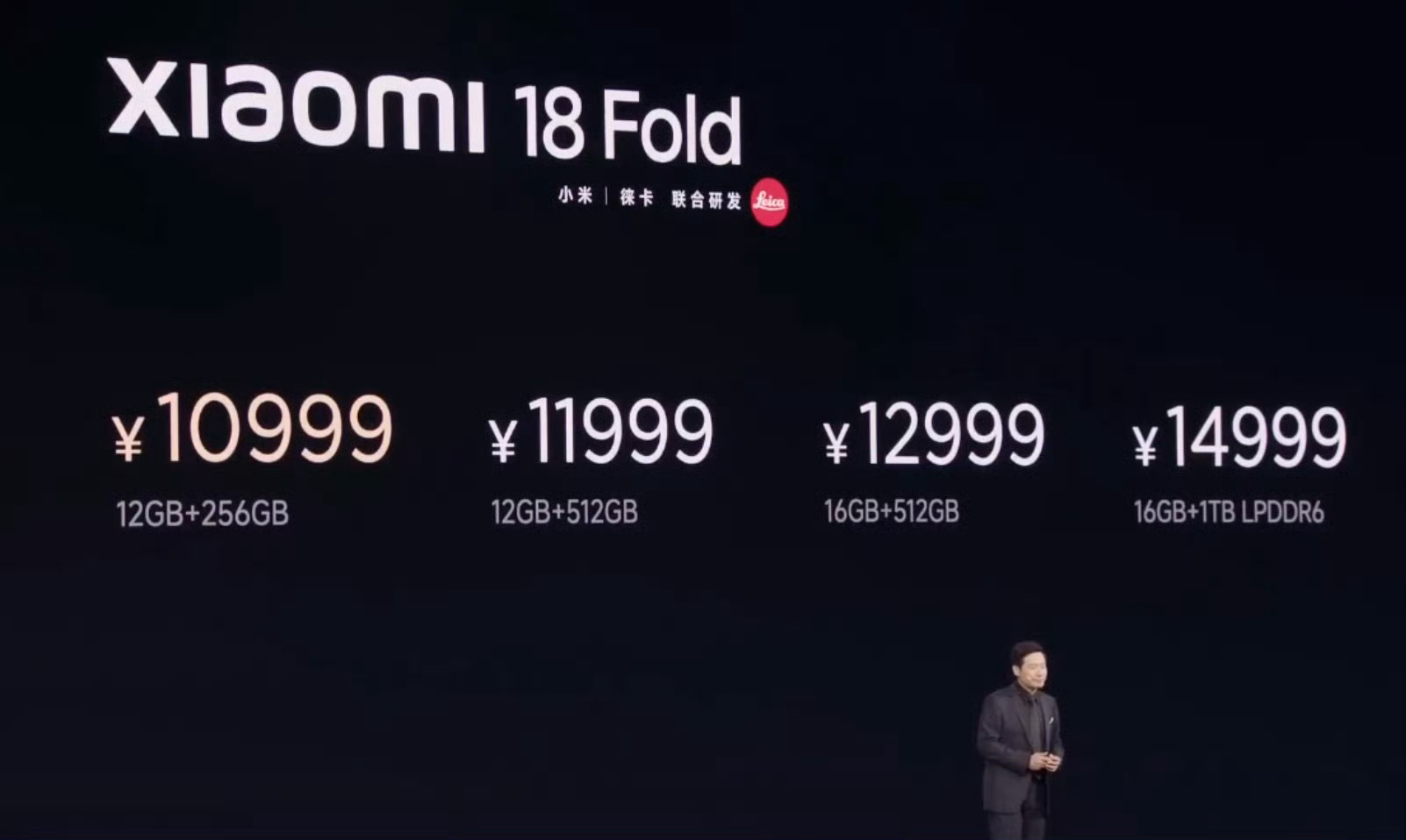 小米发布会小米18 Fold价格公布:12+256G起售价10999，大家感觉如