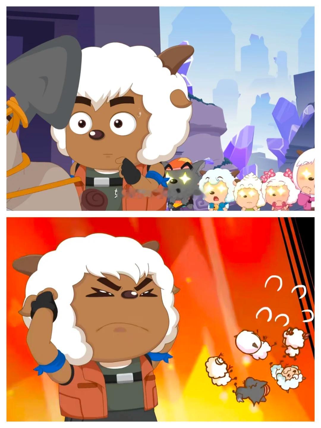 大家为了帮沸羊羊找回自信心也是很努力了~喜羊羊与灰太狼沸羊羊喜羊羊与灰太狼之古古