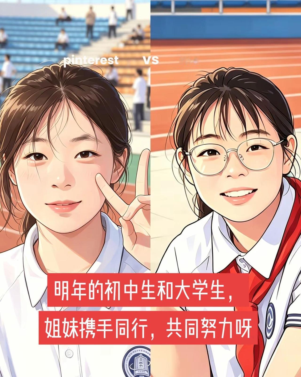 一个高考，一个小升初，俩姐妹各自努力吧。