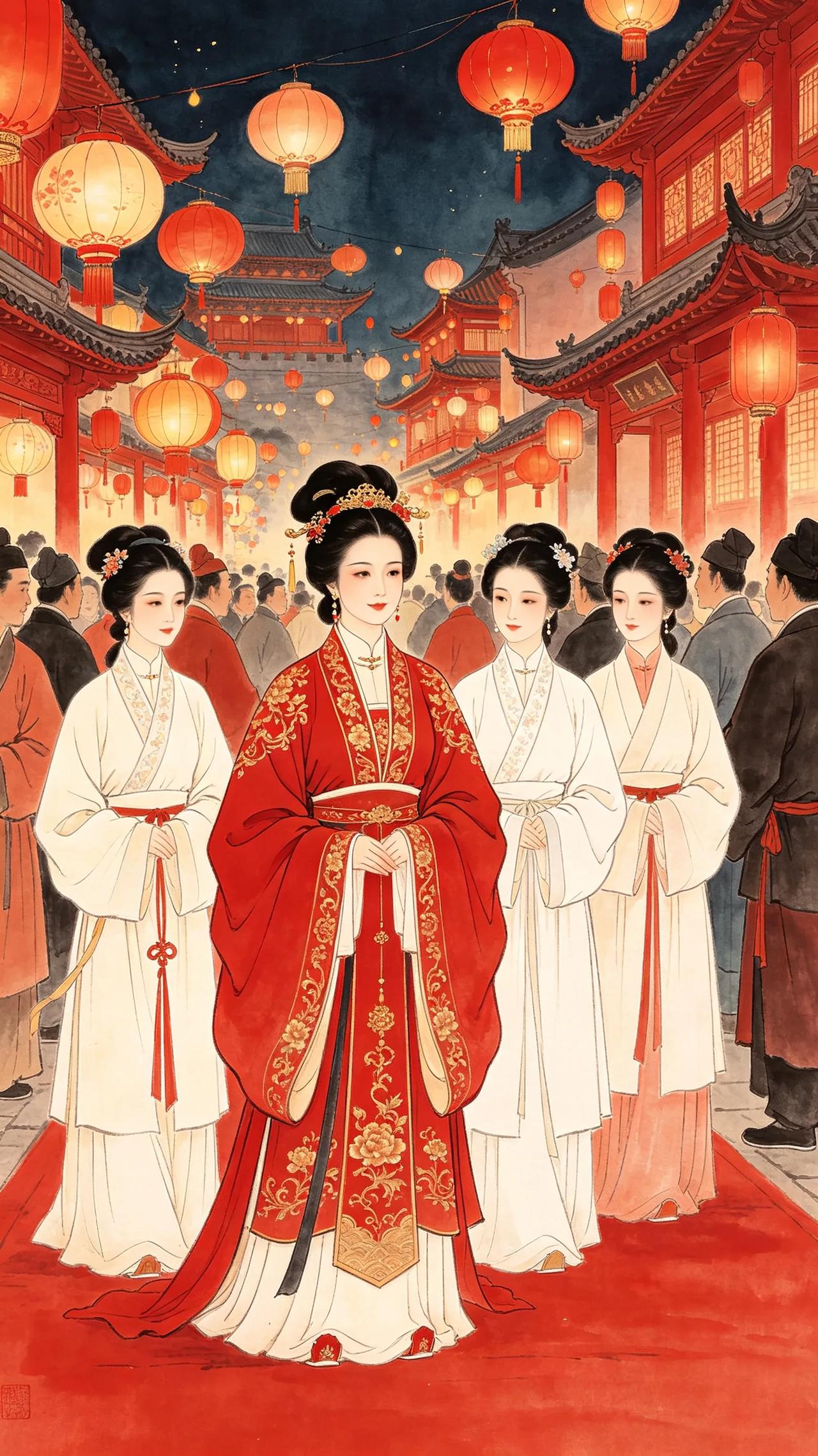 《金瓶梅》中，西门庆的妻妾们去李瓶儿处看正月十五的花灯。书中这段描写很有深意：作