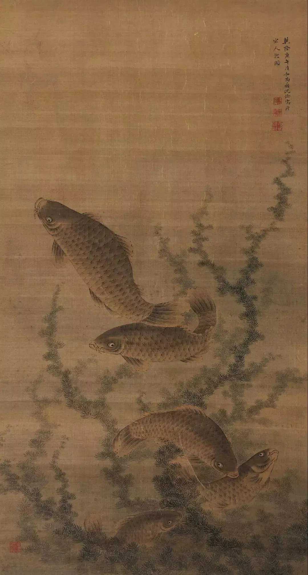 历代名家画笔下的鱼。鱼是家家户户过年时必备的一道菜肴。每年除夕吃年夜饭时都会上一