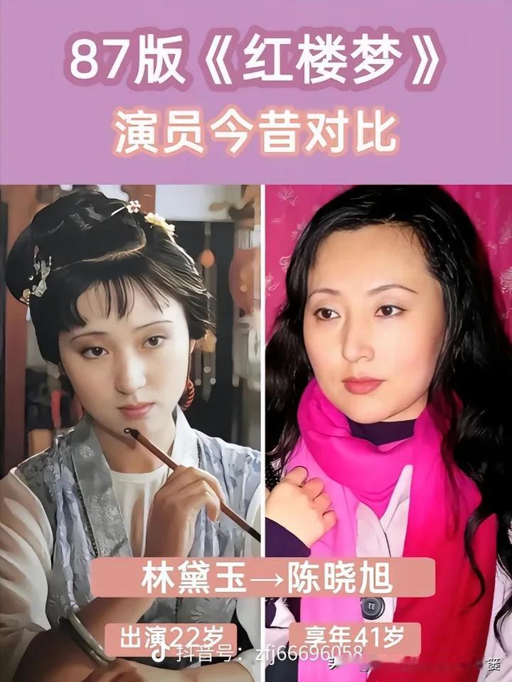  87版红楼梦女演员今昔对比，一朝入红楼，终生梦不醒
陈晓旭（林黛玉）、张莉（薛