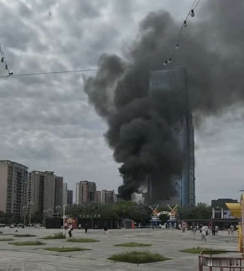 今（27）日，有网友在社交平台发出并称：“南充市高坪区下中坝这里不知什么原因，，