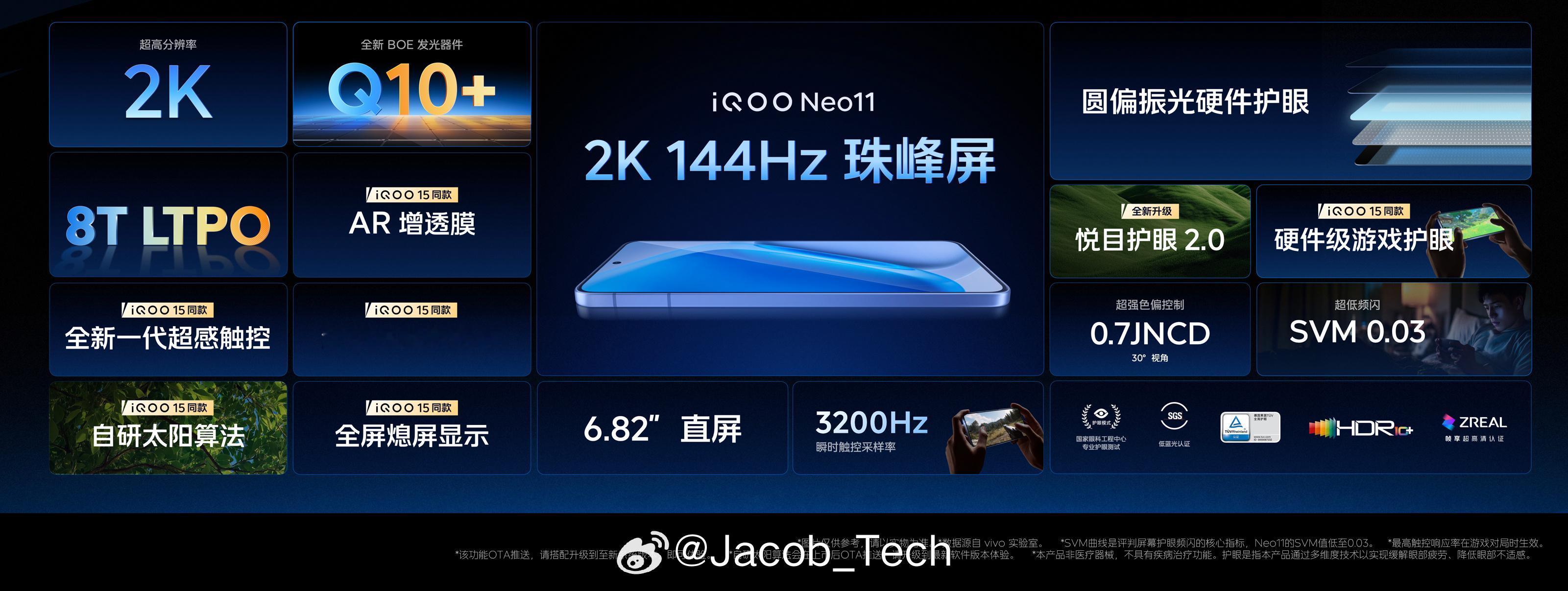 别的不说iQOO Neo11 这个屏幕是真的很顶了好吧非常有诚意了，2K LTP