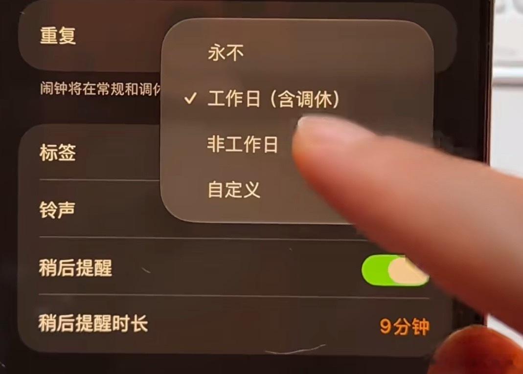 多年来 我吃了好多闹钟失灵的亏！好了，现在苹果ios27调休闹钟专为中国打造开启