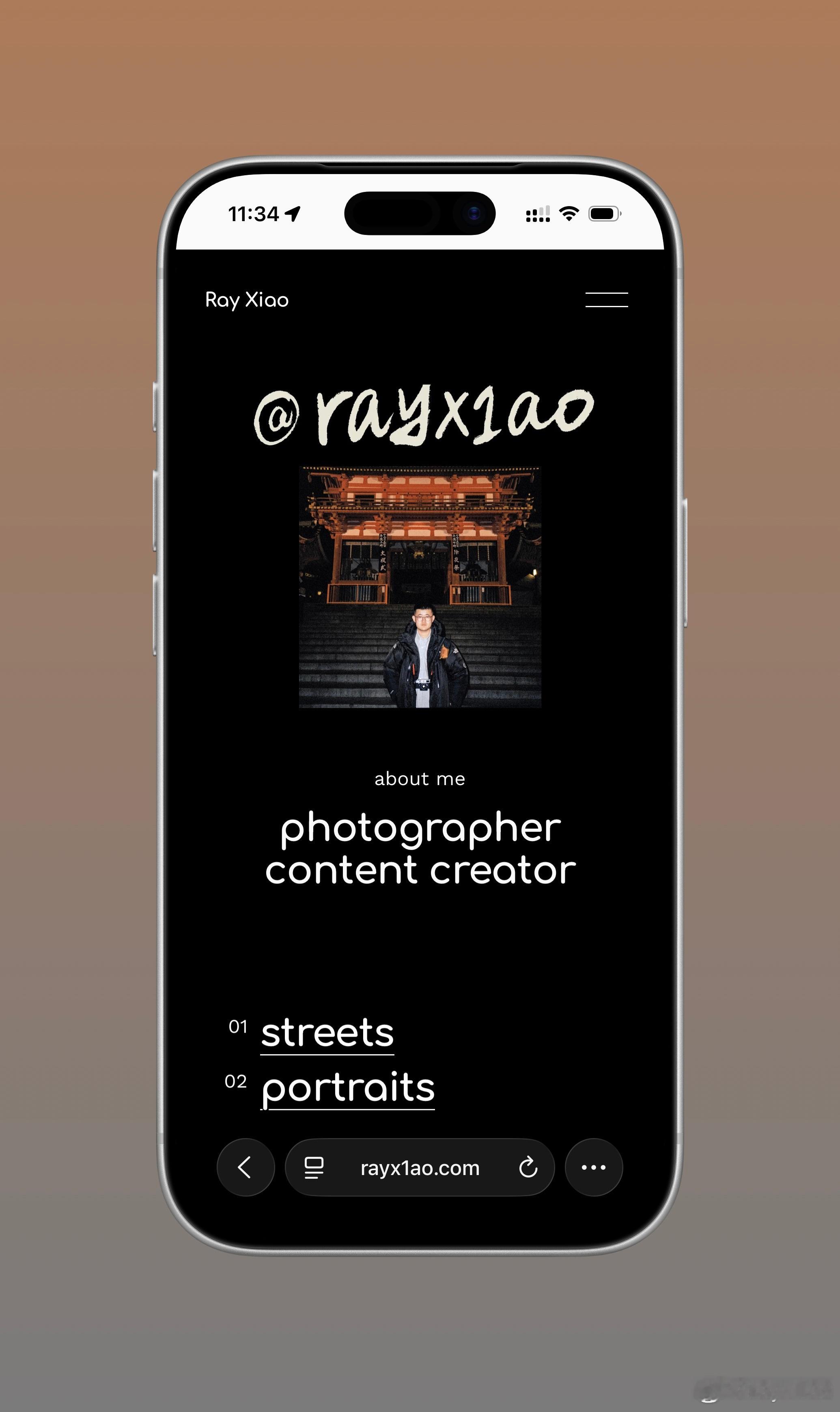 做了一个个人网站，欢迎浏览。👏🔗rayx1ao.comlifemoments