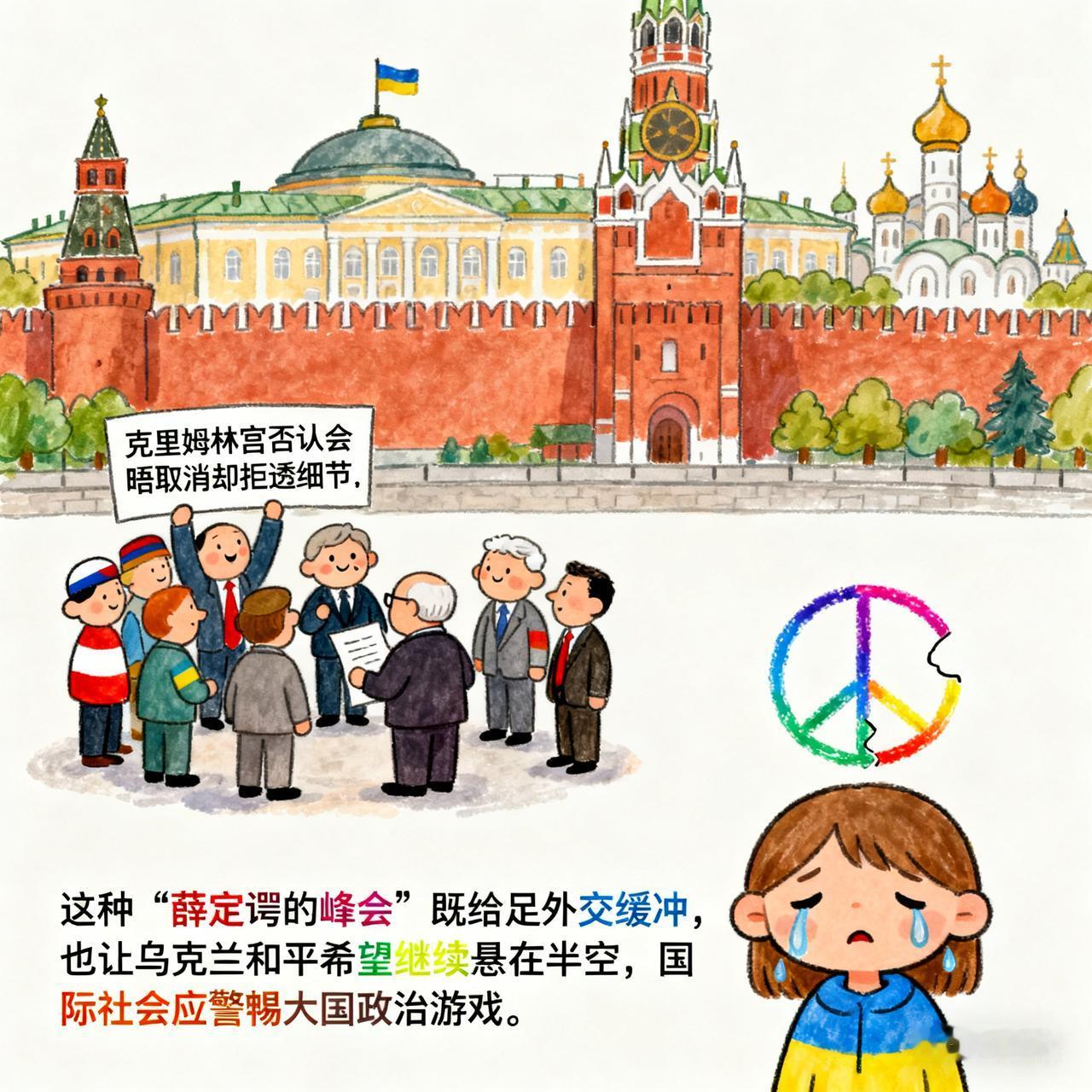 克里姆林宫否认会晤取消却拒透细节，这种