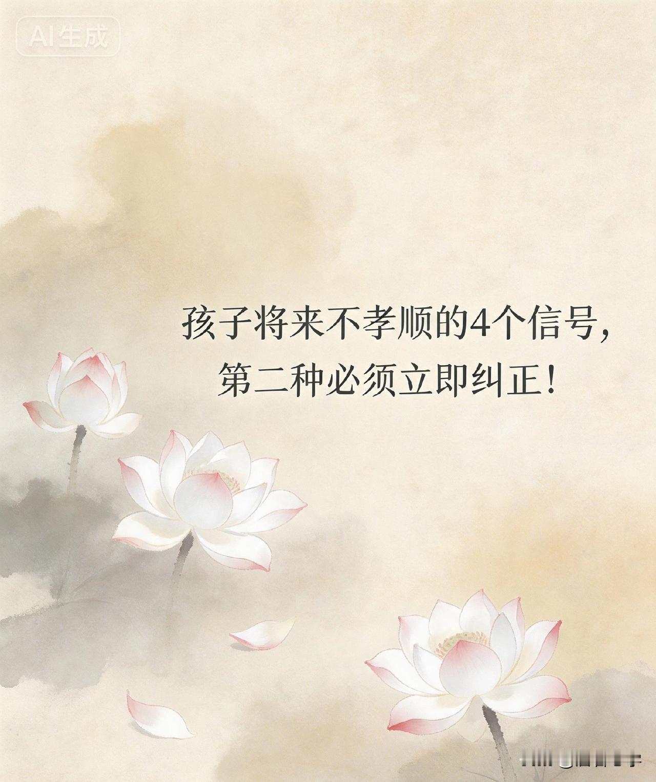 孩子将来不孝顺的4个信号，第二种必须立即纠正！

老话说：“三岁看大，七岁看老。