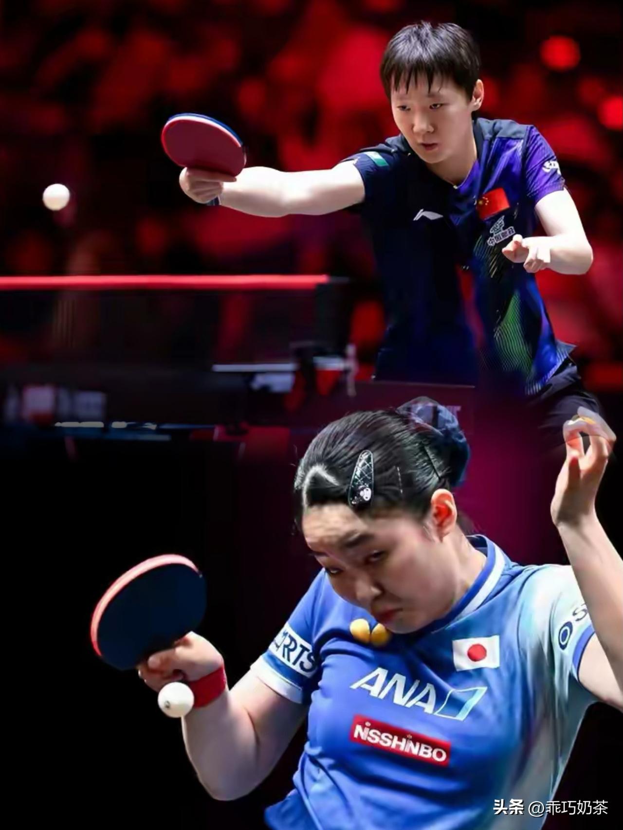 我发现一个挺有意思的事，
就是王曼昱和张本美和几乎每次赛事都能碰上，但可惜的是，