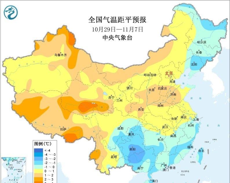 偏暖的范围扩大，逐步响应前期的信号。