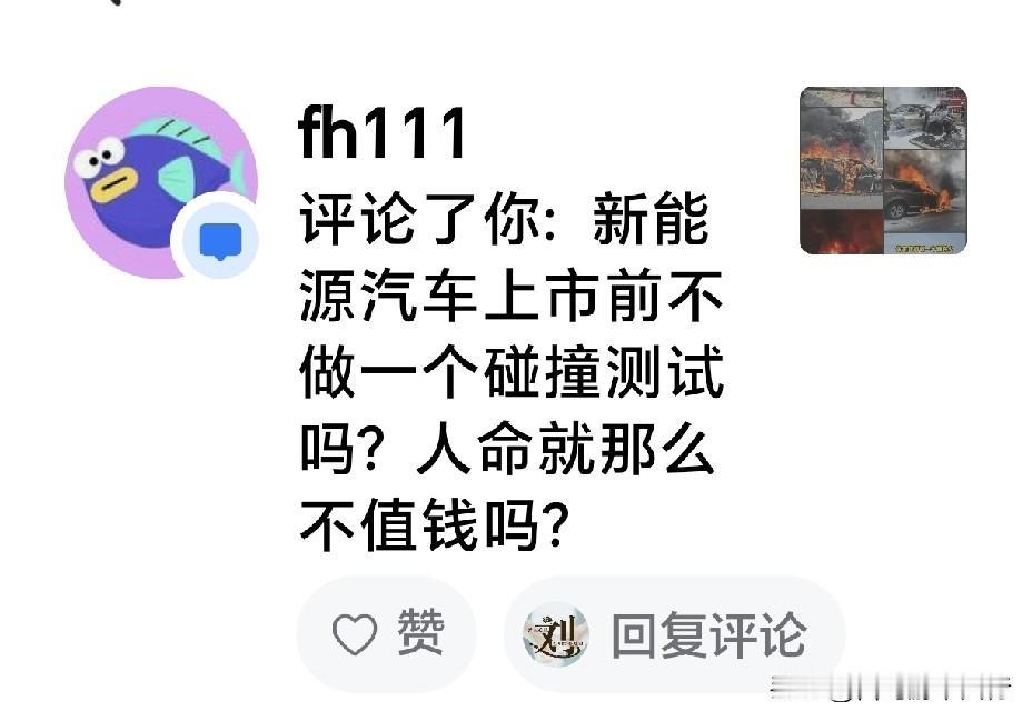 新能源车没有经过安全碰撞测试是真的吗？
攻击新能源车的人多次造谣，说目前销售的新
