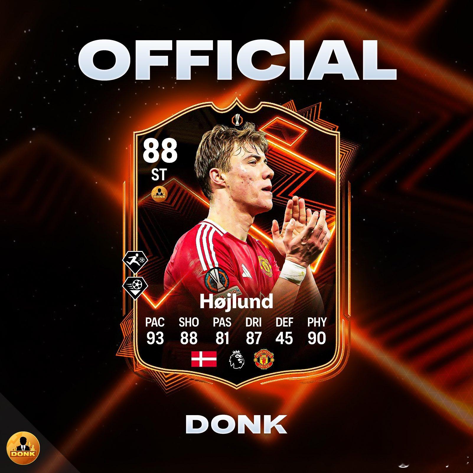 UEFA追梦者霍伊伦&巴霍亚的正式数据。FC25 ​​​