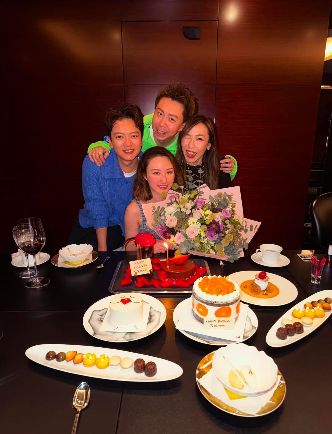 赌王三太女儿何超云庆祝37岁生日 