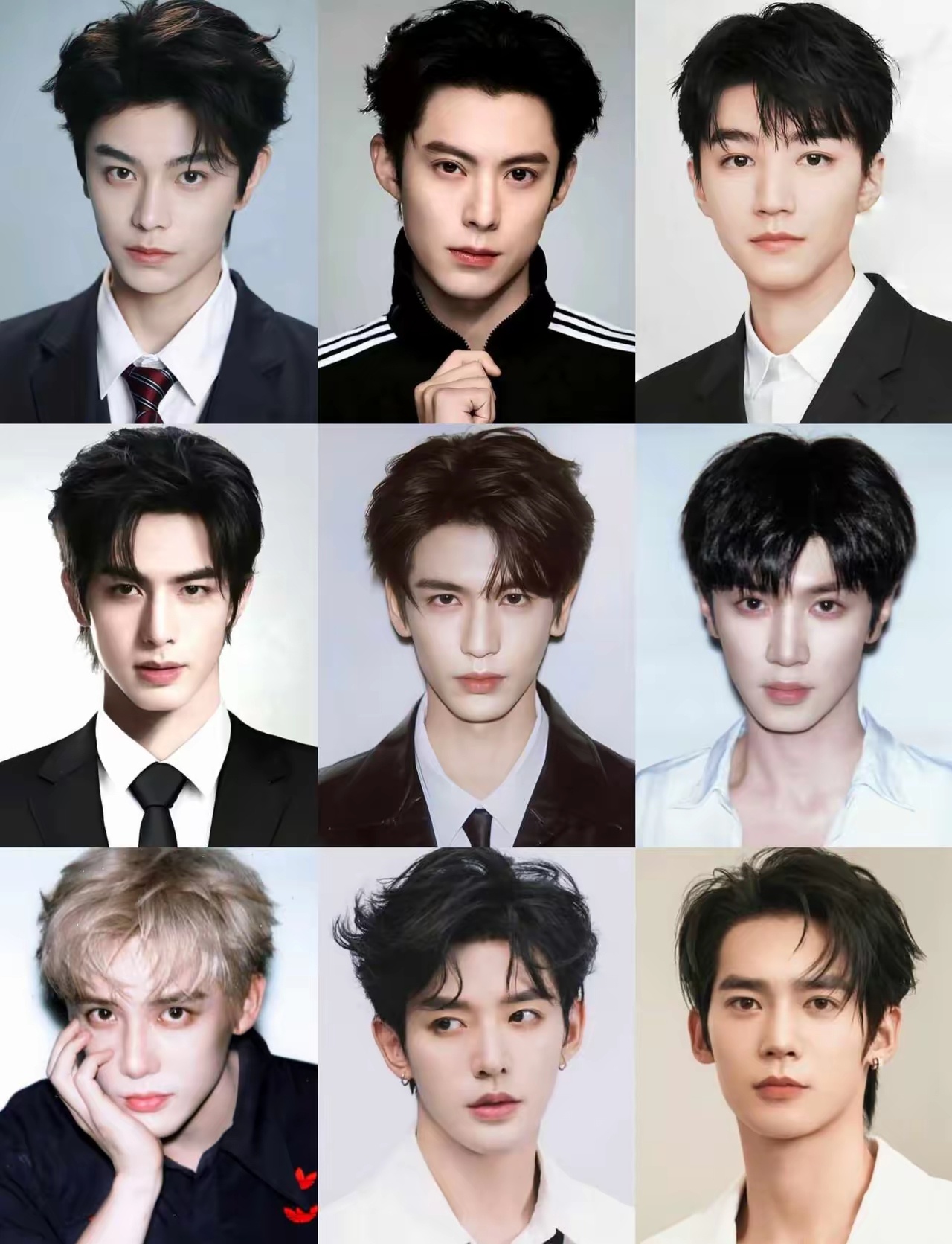 95生真的没有不帅的！人均颜值好高，还帅的很有辨识度！丁禹兮、王鹤棣、王俊凯、宋